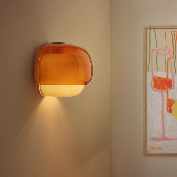 Ophirae Modern Colorful Double Layered Mushroom Sconce