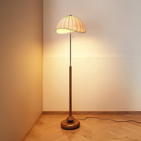 Olivia Vintage Fabric Dome Floor Lamp