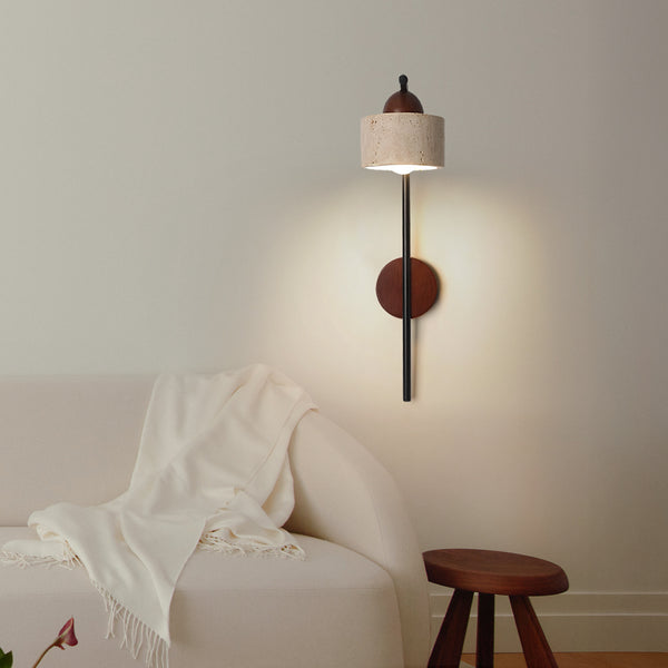 Ylva Scandinavia Travertine Natural Stone Wall Light