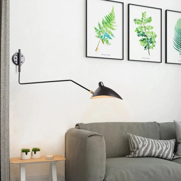 Radha Swing Arm Industrial Modern Wall Sconce